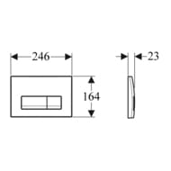 GEBERIT Delta 50 ������� �����, ������� ����, �������, ����: ������ ������� 115.119.14.1
