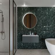 Тумба под раковину La Fenice TERRA Grigio 60 см (590х450х350) серая матовая FNC-01-TER-G-60