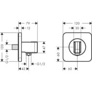 ��������� ����������� Axor Citterio E � ���������� 36724990 ������������ ������