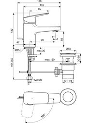 ��������� ��� ����������� Ideal Standard Ceraplan BD203AA �������������, �/�, Blue Start, ����