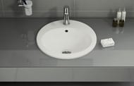 Раковина Vitra S20 (525х475х180) встраиваемая, антибактериальное покрытие, белый 5468B003-0001