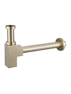 Сифон для раковины BelBagno BB-SMQ2-BORO брашированное золото