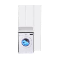 Шкаф AQUATON Лондри 1A260503LH010 652x530x1950 установка над стиральной машиной, белый глянец