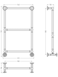 ������� ��������� 1304 ����������������� 860�500 ����.�����, ������ �����. 3/4"