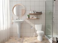 Умывальник САНТЕК Бриз 50 (500х355) подвесной, белый 1.WH11.0.451