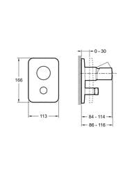 ��������� Jacob Delafon TOOBI ��� �����/����, ������������, ������� ����� E98719-CP