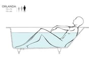 Ванна из искусственного камня Salini Orlanda Kit S-Sense (1700х700х560) глянцевая 102111G