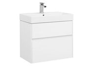 Тумба с раковиной Aquanet Бруклин 70 (705х662х450) белая 203959+198207