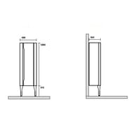 ����-������� Kerasan Waldorf 925746 DX 400�350�1290 ����������, ����� ������ ������, ������ ����