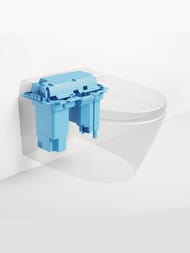Унитаз подвесной GSI WClean (590х375) безободковый,с модулем электрон. биде,с сиденьем,белый 7418K11