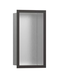 Шкаф-ниша Hansgrohe XtraStoris Individual 56094340 300х150х100 рама шлиф.черн.хром/короб шлиф.сталь — миниатюра 1