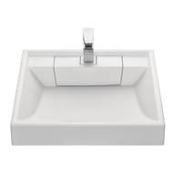 Раковина Aquaton Рейн 60 1A72103KRW010 600x500x138 для стиральной машины, литой мрамор, цвет: белый