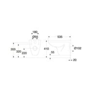 Унитаз подвесной GUSTAVSBERG NORDIC 3 (535х350х410) с сиденьем микролифт 46041001+8780S101