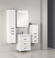 Шкаф-колонна AQUATON Америна 1A135203AM010 340x318x1520 подвесная, цвет: белый глянцевый