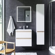 Тумба под раковину AM.PM X-Joy (650х620х450) подвесная, 2 ящика, белый глянец M85AFHX0652WG