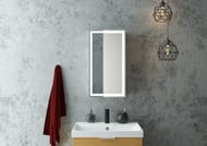 Зеркало-шкаф Континент Allure 350х650 правый, подсветка, доводчик, сенсорный выключатель