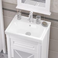Тумба с раковиной Opadiris Палермо 50 (500х380х875) правосторонняя,белый мат. 00-00002358+030900-u