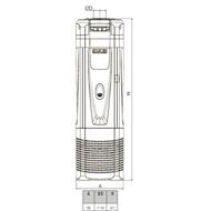 Насос колодезный DAB DTRON2 45/90, 45 м, 6,3 м3/ч, со встроенной автоматикой, арт.60188290