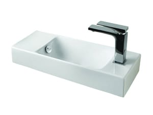 Рукомойник ArtCeram Lavamani Brick 540х200х90 перелив, отв. под смеситель, цвет: белый LML002 01; 00