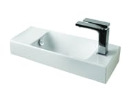 Рукомойник ArtCeram Lavamani Brick 540х200х90 перелив, отв. под смеситель, цвет: белый LML002 01; 00