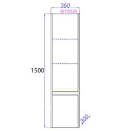 ����� Aqwella City (350x1500x300) ���������, ����: ��� ��������� SIT0535DK