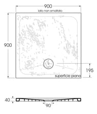 ������� ������ Azzurra Pietraceramica (900�900�40) ����������, ��������, ����� PEPD09009040