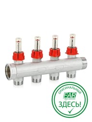 ��������� �������� FAR 1"�� �� 4 ������ 3/4" EU , � ������������, FK 3980 13404