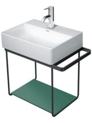 Полка стеклянная для консоли Duravit DuraSquare 420х264 нефритовая 0099668500 — изображение 2