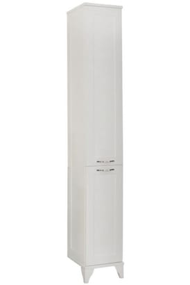 Шкаф-колонна AQUATON Леон Н 1A187903LBPS0 312x325x1900 напольная, бельевая корзина, дуб белый