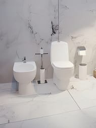 Унитаз компакт Sanita Luxe BEST Comfort (640x340x770) сиденье из дюропласта, микролифт WC.CC/Best/2-DM/WHT.G/S1