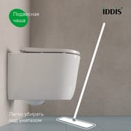 Унитаз подвесной IDDIS Slide 490х360х350 безободковый,с сиденьем,смыв Tornado,белый SLIRDSEi25