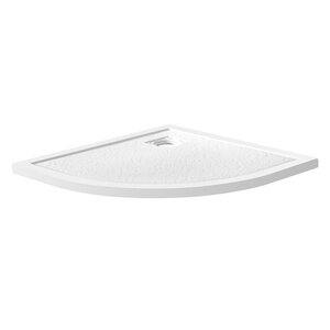Поддон из искусственного мрамора BELBAGNO TRAY-MR-UNO-R-90-550-35-W-CR с сифоном, белый