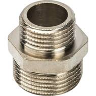 Ниппель STOUT 3/4"х1/2"НН, переходной, никель, арт.SFT-0004-003412