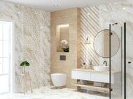 Плитка настенная Eletto Calacatta Oro (242х700) Wood ректификат, бежевая (шт.)