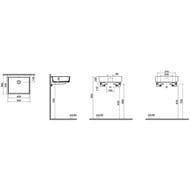 Раковина подвесная Vitra ArchiPlan 7403B003-0012 450х380х120, перелив,антибакт. покрытие, белый