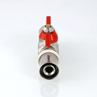 Кран шаровый 16х16мм VALTEC BASE под пресс, красная бабочка VT.243.N.1616