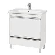 Тумба под раковину AQUATON Капри 80 1A230201KP010 760x429x505 подвесная, 1 ящик, белый глянец