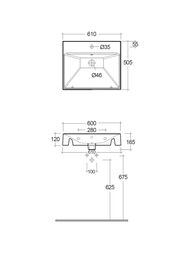 �������� ��������� KLUDI RESA 610�500�120 �������������, � ��� ��� ������, �/�, ����� ���. 59WW6153