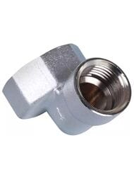 Уголок FAR 3/4"Вх1/2"В переходной, для коллекторов, хромированный, FK 4050 3412