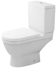 Унитаз-компакт DURAVIT STARCK 3 390х655х795 гориз. выпуск, нижний подвод 0126090000+0920100005