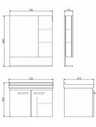 ����� � ��������� COMFORTY ����-70 (720�550�470) ���������, ����� ������ 00-00018684