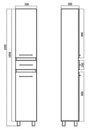 ����� ��������� BAND HOURS Hermite (350�300�1850) ������� ��� �����, �����, ���.������ Hr350.57 (L)