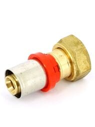 Соединитель пресс Tiemme 16х1/2"В с накидной гайкой 1650034 / 1665G001604CZ