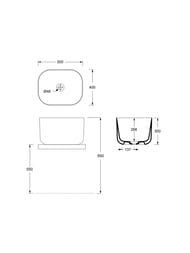 �������� ��������� Alice Unica Rectangular 500�400�300 ��� ��������� ��� ����.,����� ����. 32150101