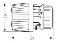 Термоголовка DANFOSS RA 2994 с газонапол. датчиком темп-ры, клипсовое соед. 013G2994/013G7090
