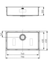 ����� ALVEUS Monarch Quadrix 60 (790�450) ������ �������������, ����.����� 1��, PVD ���� 1122729