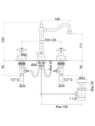 ��������� CEZARES LORD-BLS2-03/24 ��� �����������, 3 ���������, � ������ ��������, ������ 24 �����