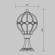 ����������� ���������� Maytoni Via (���) O024FL-01G, E27�1 60�� IP 44, ������