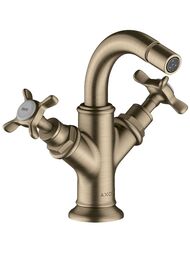 Смеситель Axor Montreux 16520820  для биде двухзахватный, донный клапан, шлиф никель — миниатюра 1