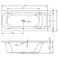 ����� ��������� RIHO LIMA 170�75 ��� ������������, �������������